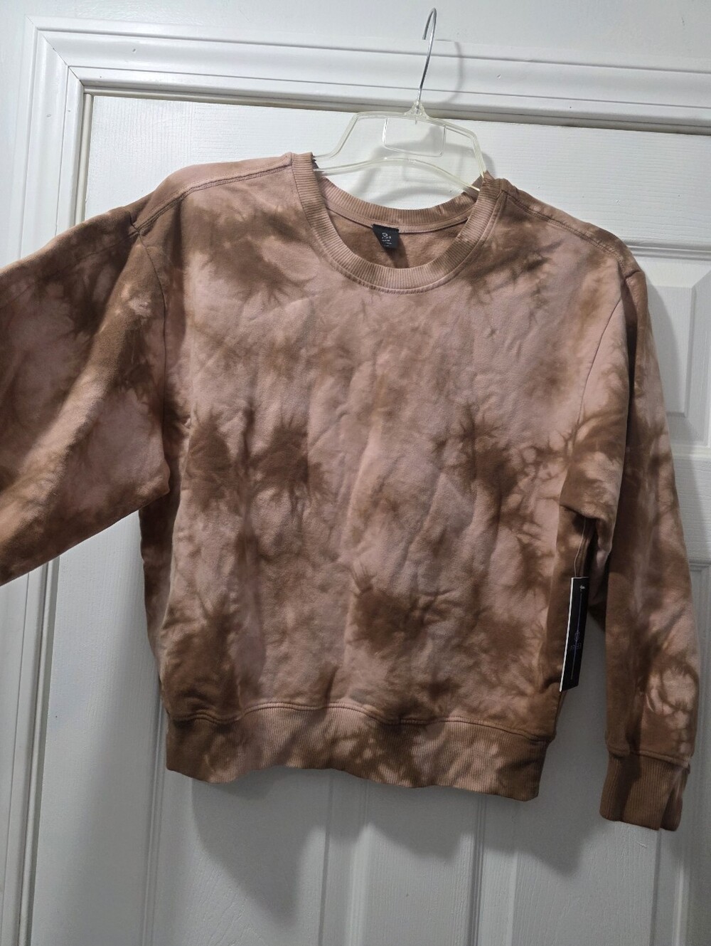 Tie-Dye Brown Crewneck Sweatshirt